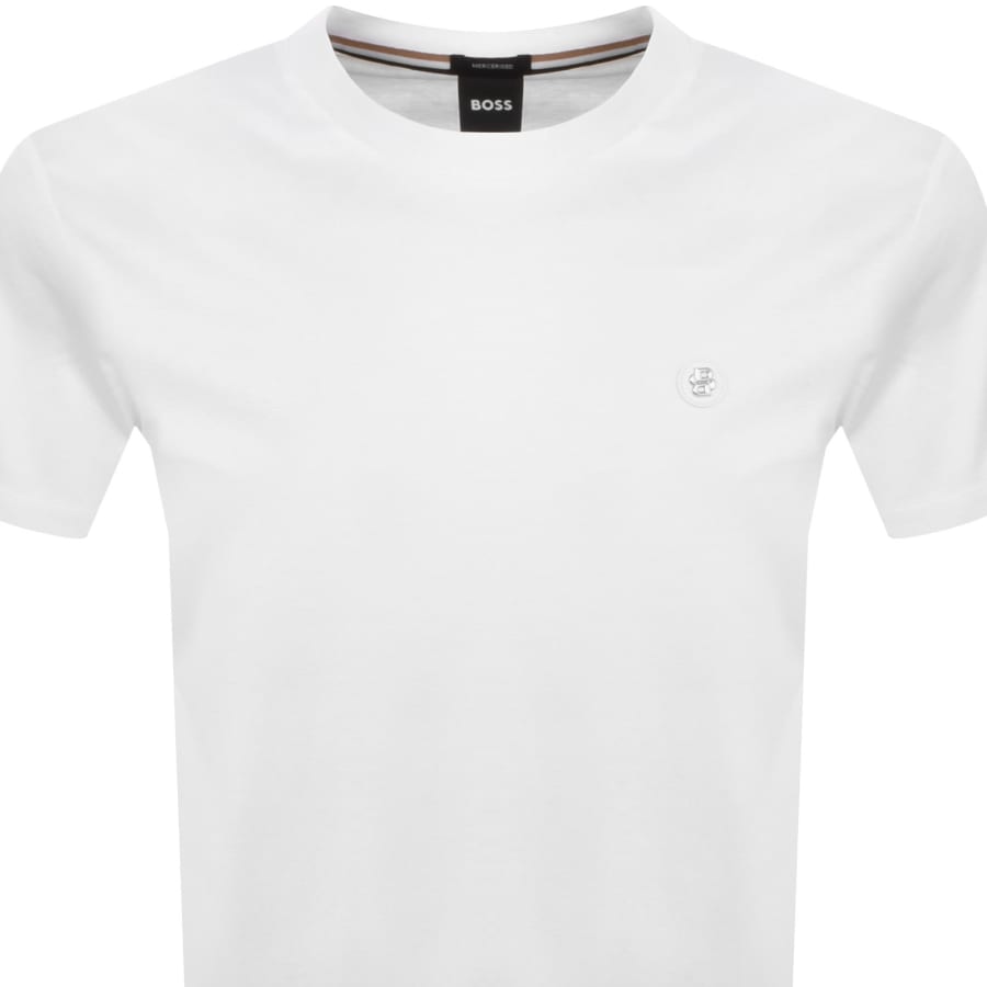 BOSS Taut 1 Logo T Shirt White | Mainline Menswear United States